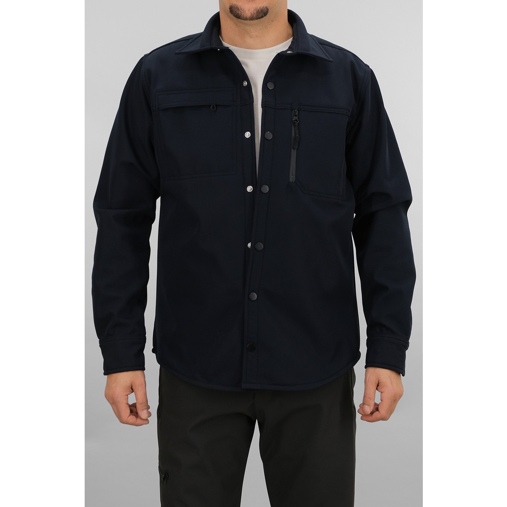 Souris Erkek Koyu Lacivert Slim Fit Softshell Gömlek Ceket Su Itici ve Rüzgara Dayanıklı Giyim & İç Giyim Fiyatı