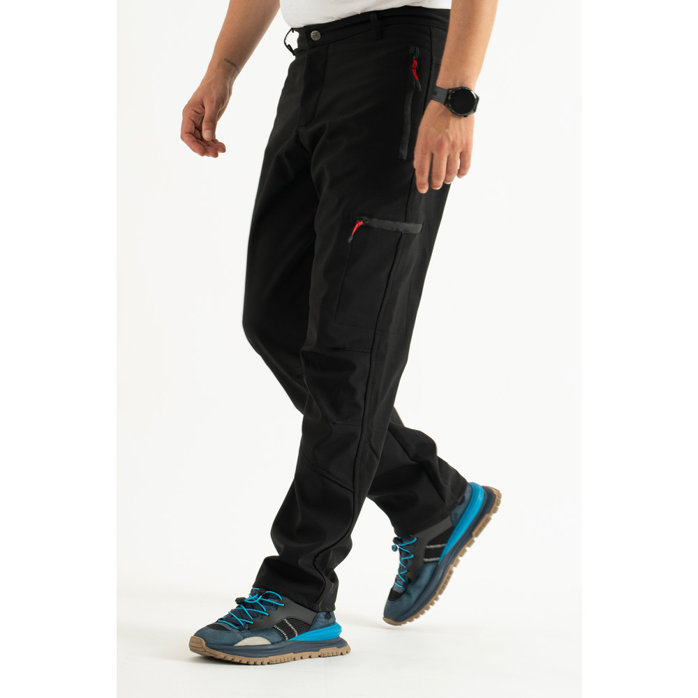 Souris Erkek Siyah Kışlık Içi Polar Su Itici Rüzgar Geçirmez Outdoor Softshell Pantolon M Beden Pantolon (Outdoor) Fiyatı