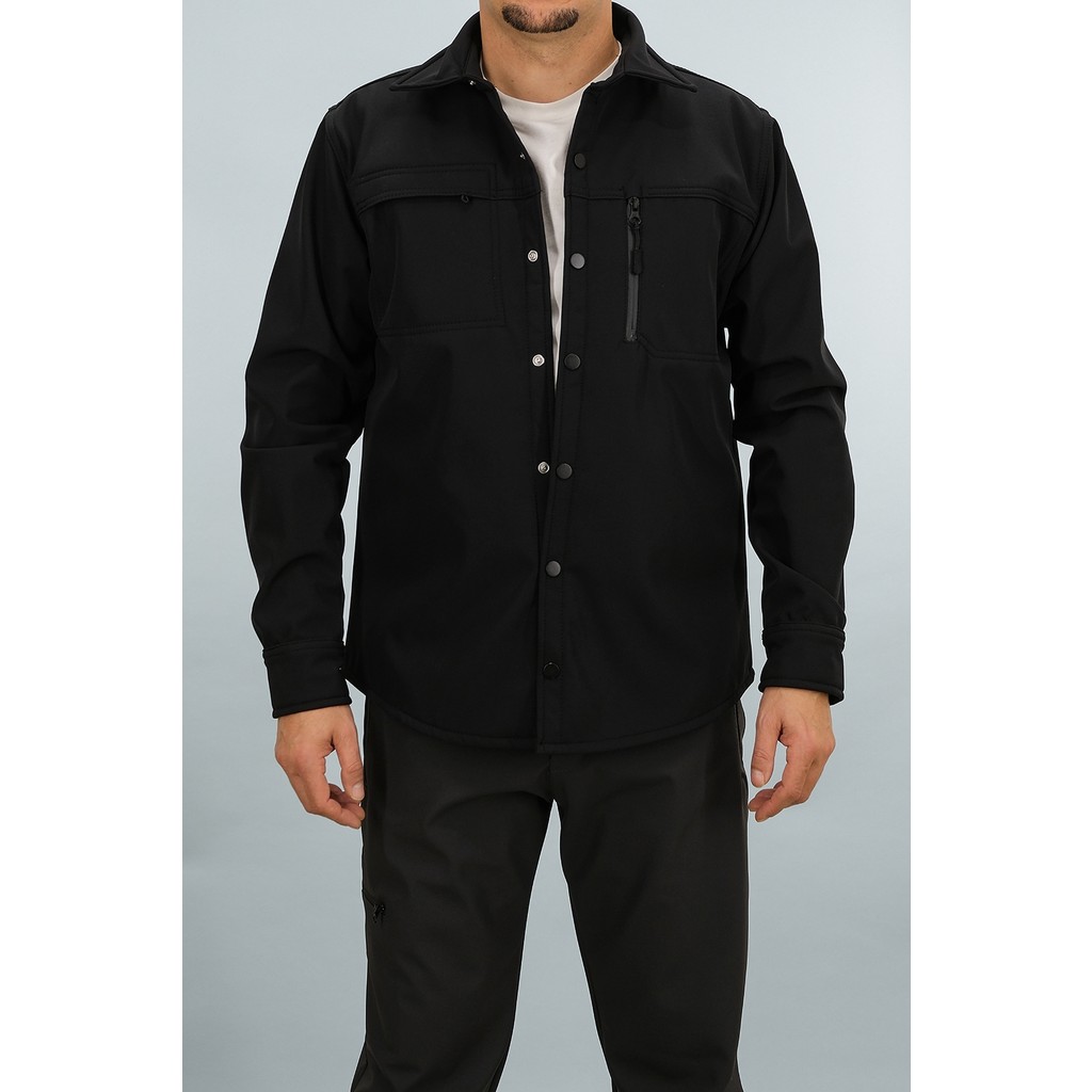 Souris Erkek Siyah Slim Fit Softshell Gömlek Ceket Su Itici ve Rüzgara Dayanıklı Giyim & İç Giyim Fiyatı
