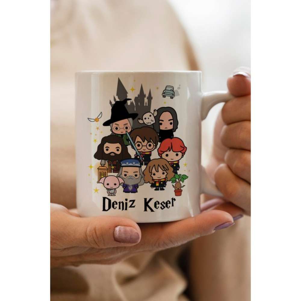 South Steel Yılbaşı Hediyesi Kişiye Özel Harry Potter Baskılı Kupa Bardak - Beyaz - 300 ml Fincan / Bardak / Kahve Takımı Fiyatı