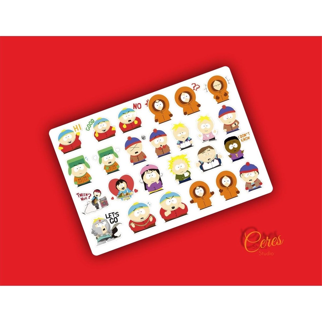 Southpark Sticker - 25 Etiket - 1 - Çok Renkli Diğer Fiyatı