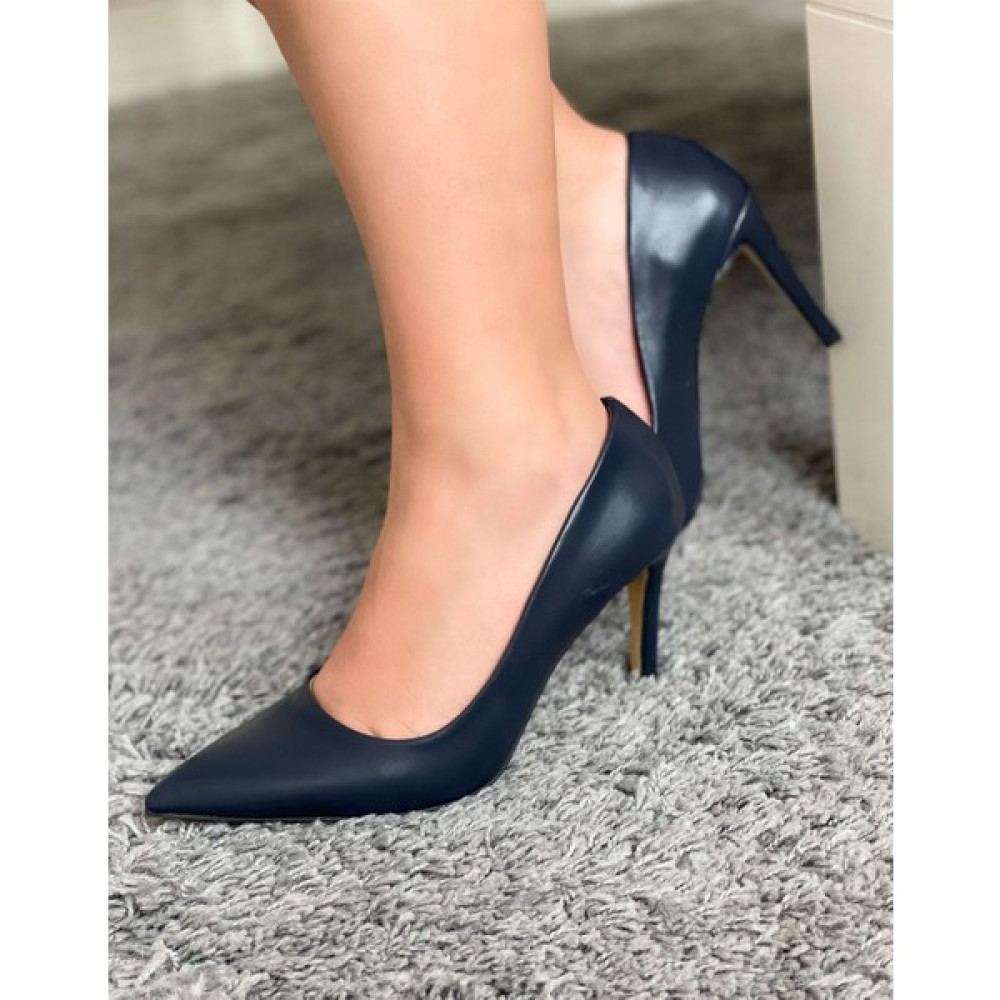 Sovrana Özel Seri Klasik Stiletto Lacivert Topuklu Ayakkabı Fiyatı