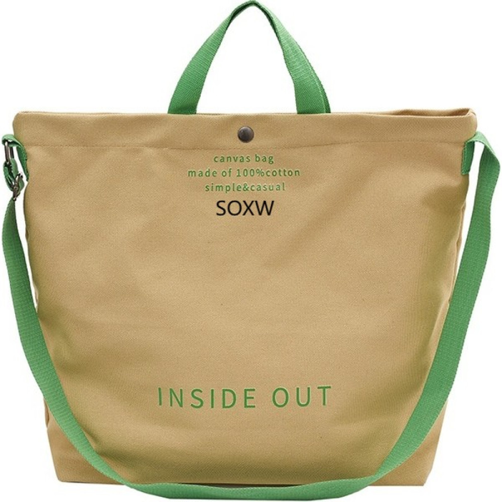 Soxw Premium Senior Canvas Tot Çanta Minimalist Öğrenci Banliyö Çantası Büyük Kapasiteli Messenger Çanta (Yurt Dışından) Bayan Çanta ve Cüzdan Fiyatı