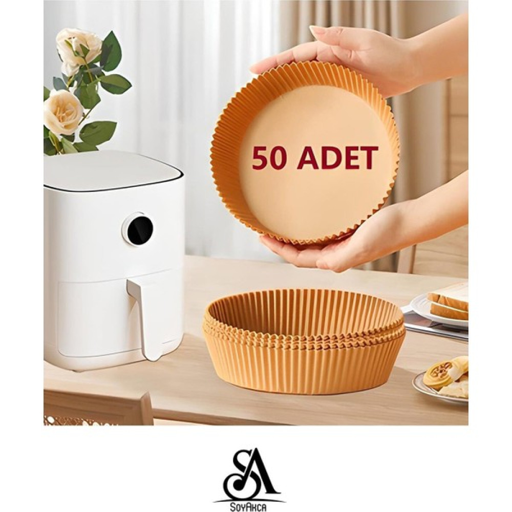 Soyakca Philips Airfryer Xiaomi Uyumlu Hava Fritözü Hava Firitözü Philips Yağsız Fritöz Pişirme Kağıdı 50'li Pişirme Kağıdı Fiyatı