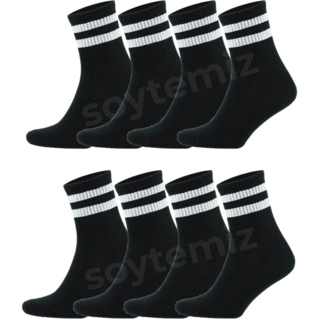 Soytemiz Siyah Çizgili Kolej Çorap 8 Çift Unisex Standart Beden Parfüm Kokulu Parfümler Fiyatı