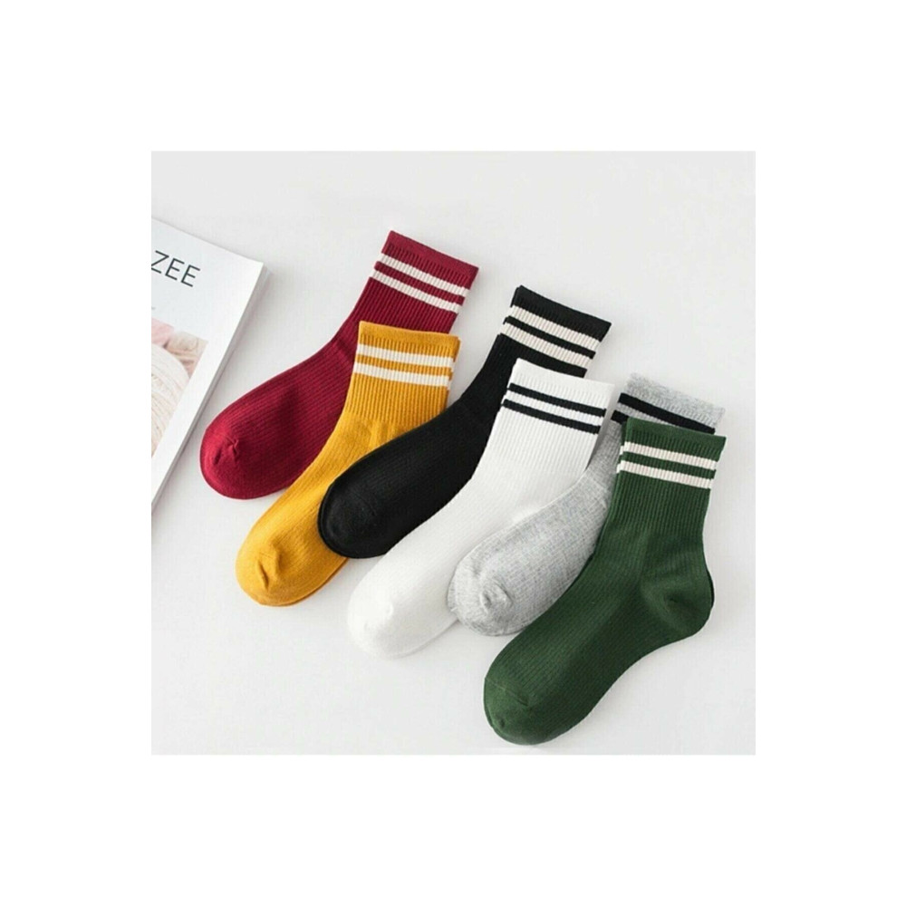 SOYTEMİZ Unisex 6lı Karışık Renkli Çizgili Tenis Çorabı 36-41 Beden Çorap (Outdoor) Fiyatı