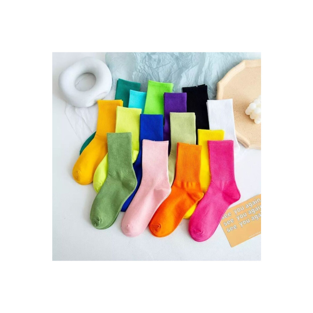 SOYTEMİZ Unisex Çok Renkli Kolej Çorap Düz 8 Çift 36-41 Beden Çorap (Outdoor) Fiyatı