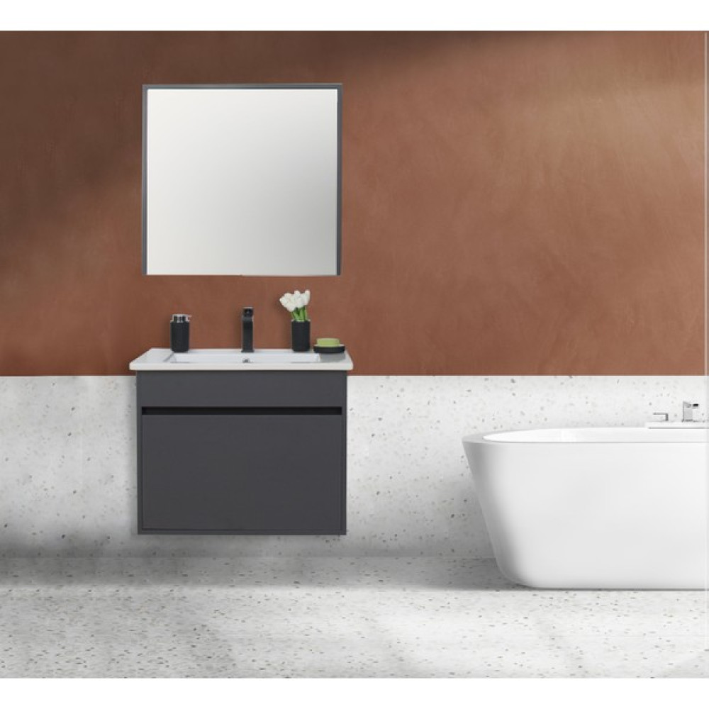 Sözcan Group Dicle Tk. (Asma Alt+Üst+Lavabo) Antrasit 55 cm Banyo Dolabı / Mobilyası Fiyatı