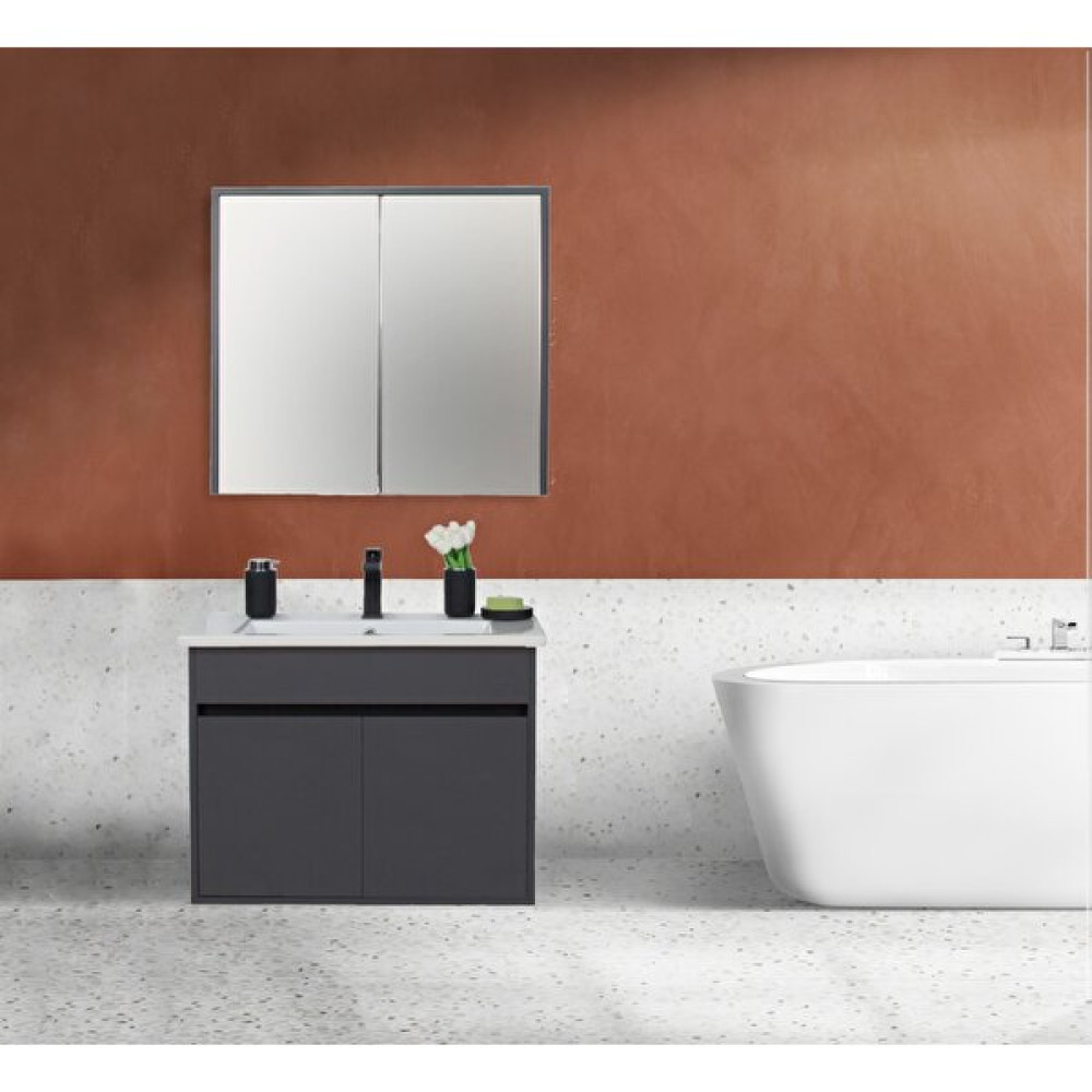 Sözcan Group Dicle Tk. (Asma Alt+Üst+Lavabo) Antrasit 65 cm Banyo Dolabı / Mobilyası Fiyatı