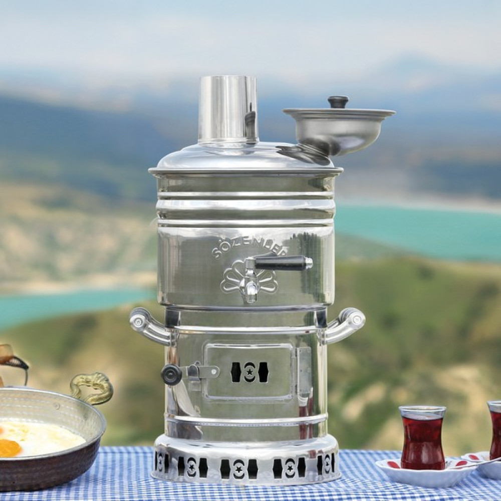 Sözenler 4 Litre Ayrılabilir Odunlu Semaver KS13-MERİÇ Bahçe Aksesuarı Fiyatı
