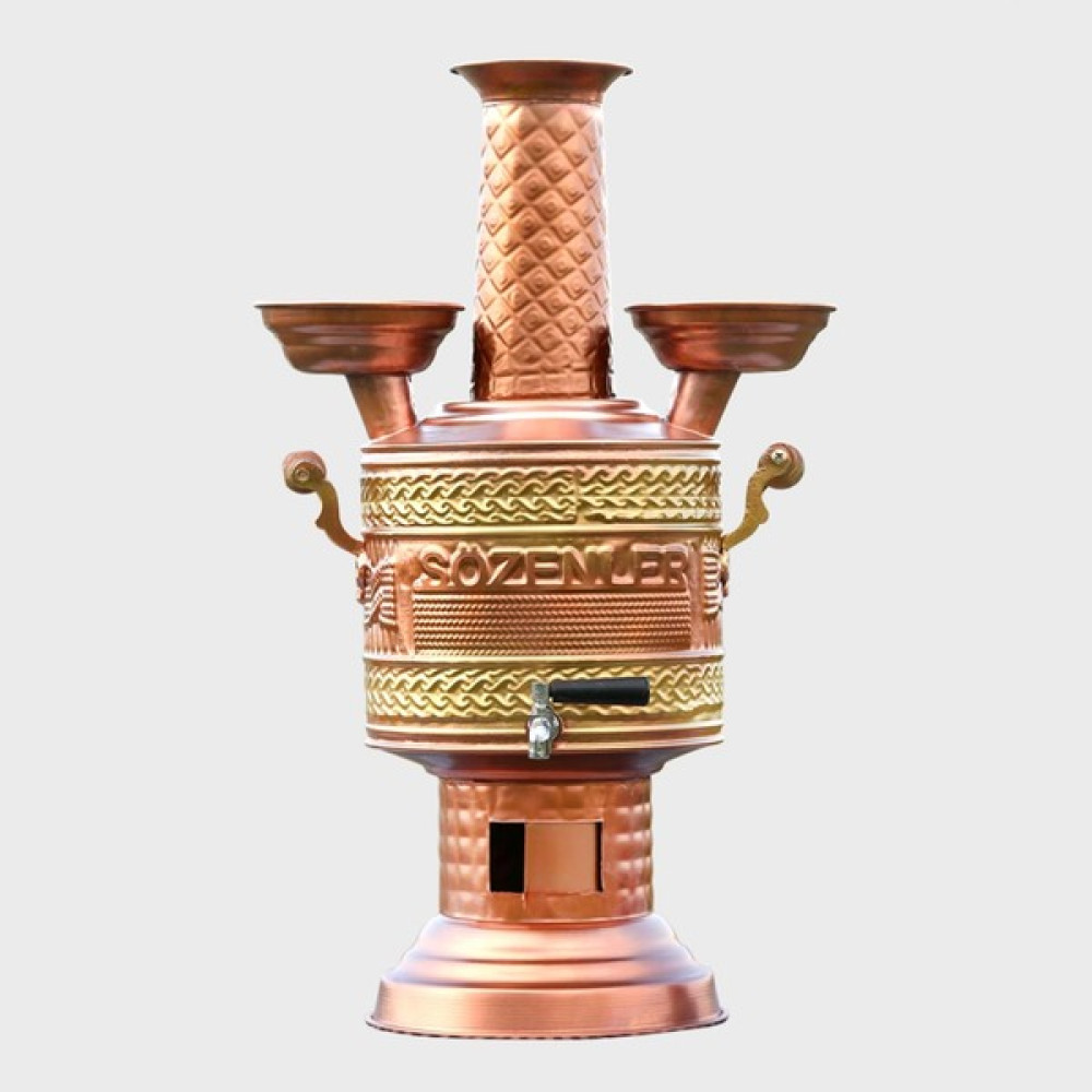Sözenler 5 Lt Kabartmalı Bakır Semaver Bahçe Aksesuarı Fiyatı