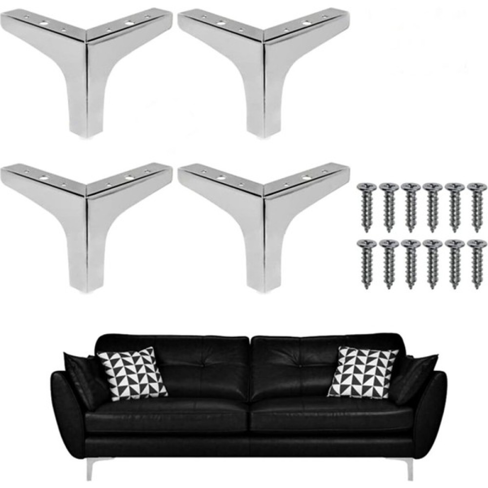 Sözer Orman Ürünleri (4 Adet) 12cm Modern Krom Metal Mobilya, Dolap, Koltuk, Tv Ünitesi Ayakları Nalburiye & Hırdavat Fiyatı