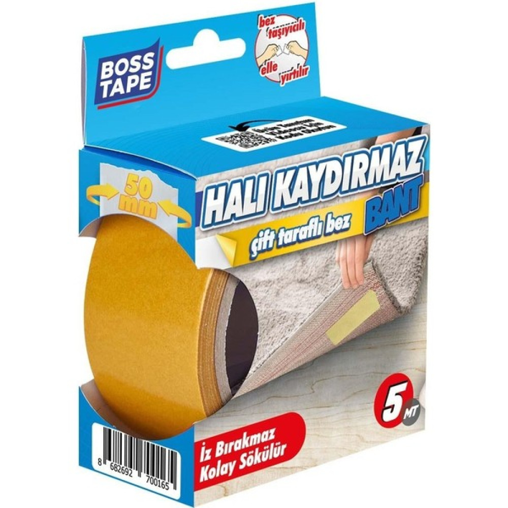 Sözer Orman Ürünleri Boss Tape Halı Yapıştırma Bandı, Halı Kaydırmaz 50MM x 5mt Nalburiye & Hırdavat Fiyatı