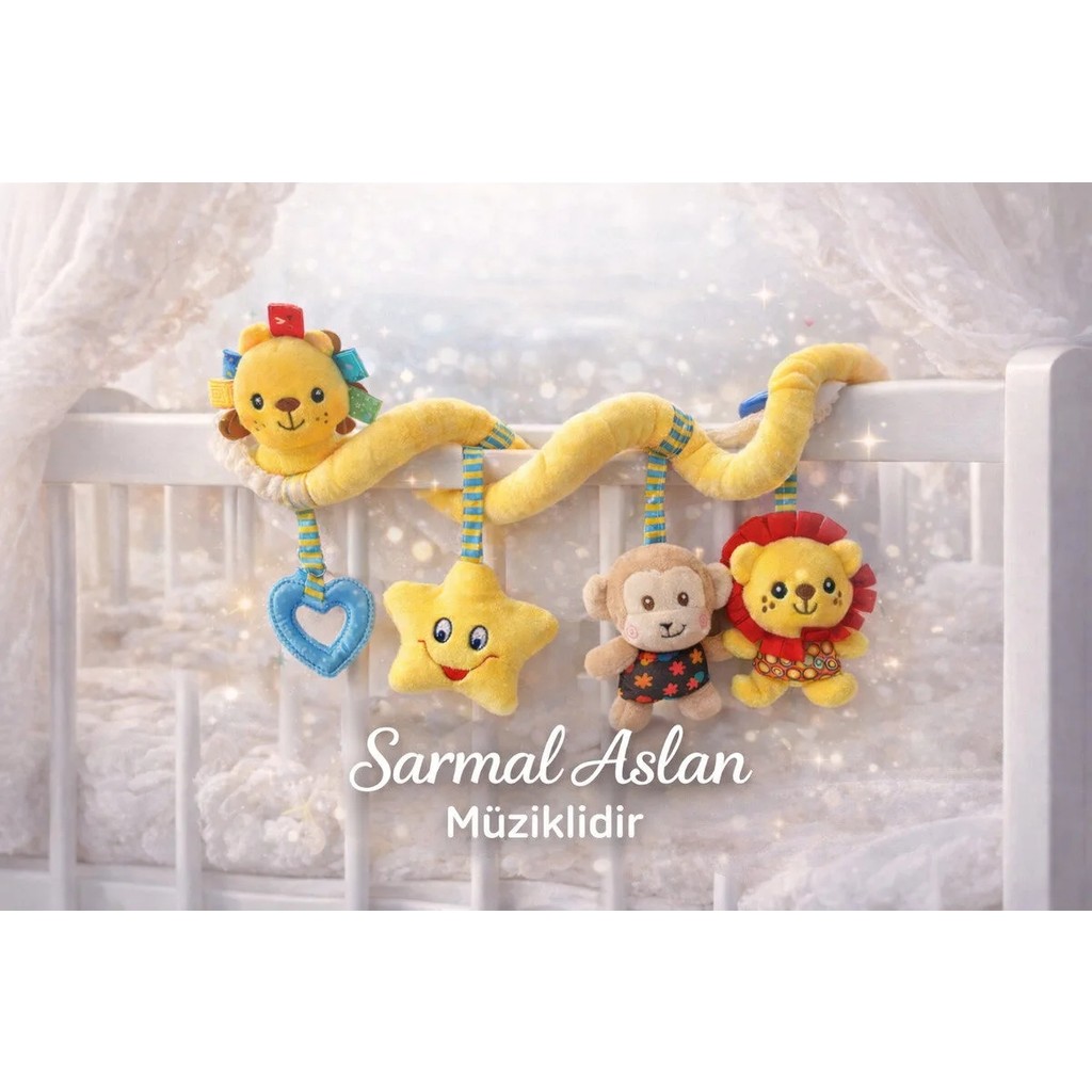 Sozzy Eğitsel Sarmal Aslanım Bebek Oyuncağı – Çıngıraklı, Dişlikli, Müzikli Puset & Beşik Oyuncağı Bebek Arabası ve Pusetler Fiyatı