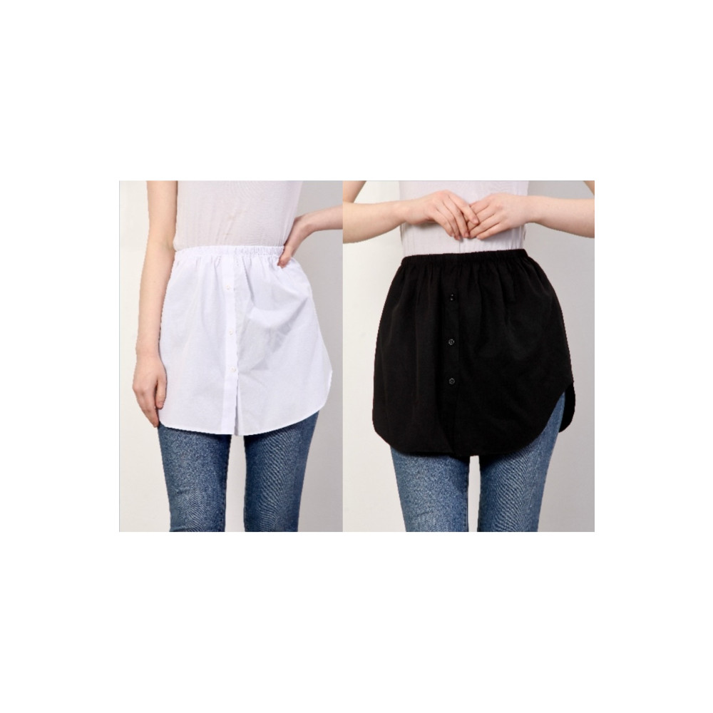 Space Fashion Kurtarıcı Etek Gömlek Içlik 2li Paket Siyah-beyaz 36/38 Beden Etek Fiyatı