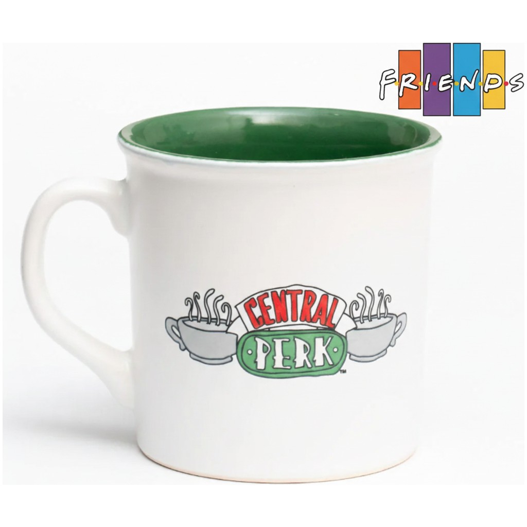 Space License Friends Central Perk Logolu Porselen Kupa 330 ml - Yeşil Iç Kaplamalı Özel Tasarım Mug Bardak Diğer Fiyatı