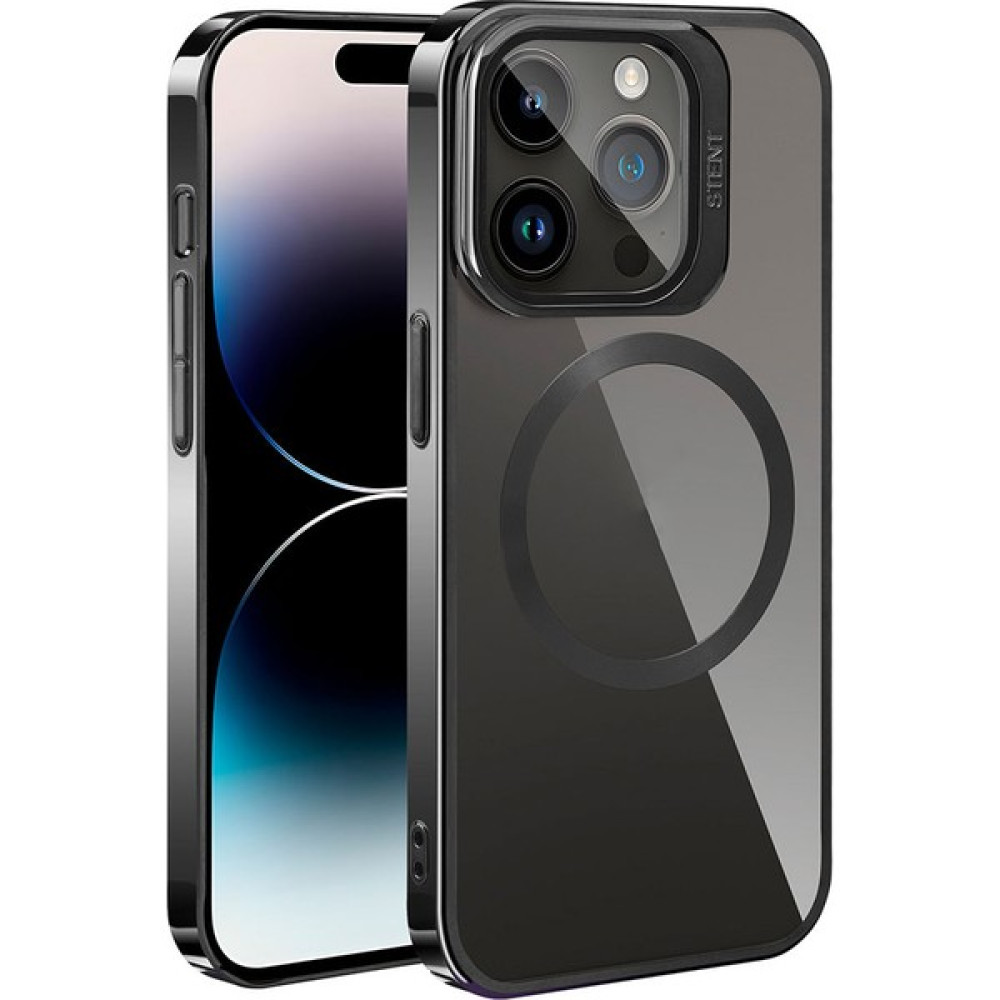 Space-M Apple Iphone 15 Pro Max Kılıf Magsafe Wireless Şarj Özellikli Standlı Klon Kapak - Siyah Cep Telefonu Kılıfı Fiyatı