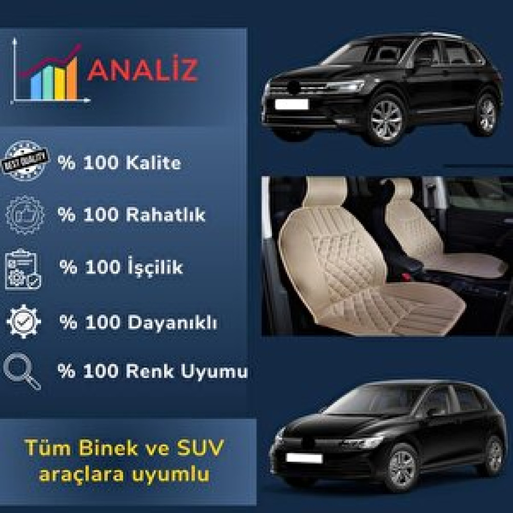Space Oto Koltuk Minderi, Fi̇at Araçlara Uyumlu 2'li Set Özel Tasarım Minder Premi̇um Bej Oto Koltuk Kılıfı Fiyatı