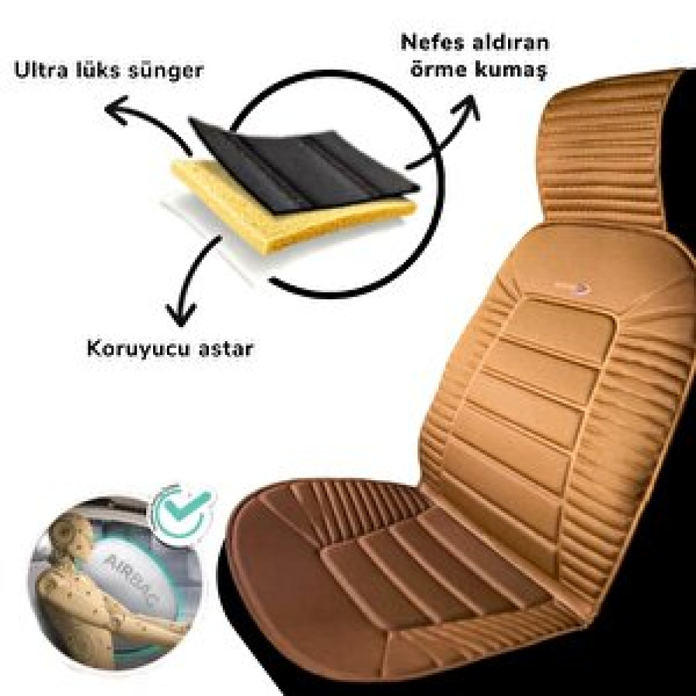 Space Oto Koltuk Minderi, Fi̇at Araçlarla Uyumlu 2'li Set Özel Tasarım Minder Premi̇um Taba Oto Koltuk Kılıfı Fiyatı