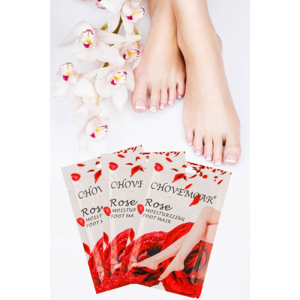 Space Shop 3 Adet Gül Yağlı Foot Pack Çorap Tipi Ayak Bakım Maskesi Nemlendirici Onarıcı XLM131 Maskeler Fiyatı