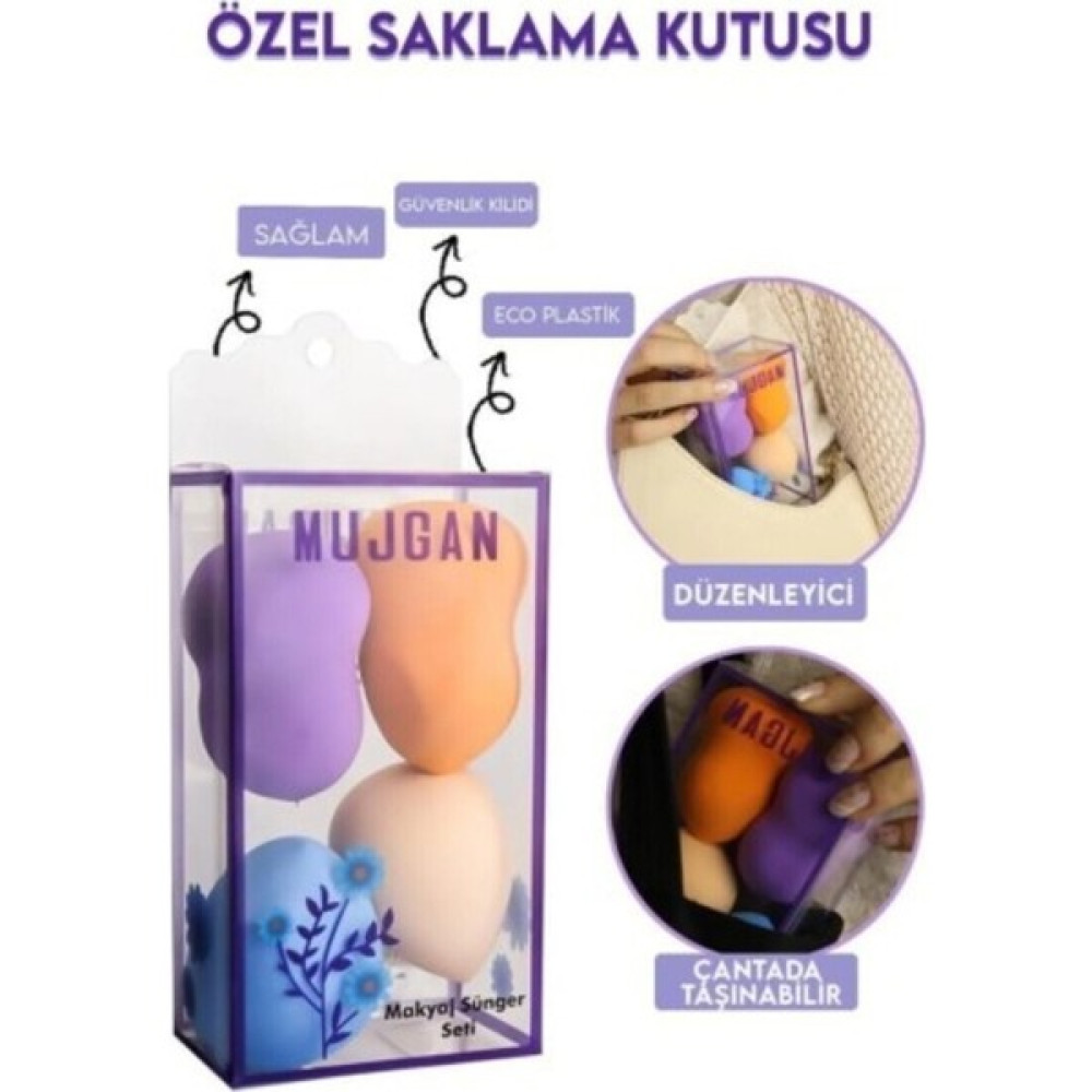 Space Shop Armut Sünger Seti - 4 Adet Kompakt Makyaj Süngeri Fondöten Süngeri Makyaj Fırça ve Aksesuarları Fiyatı