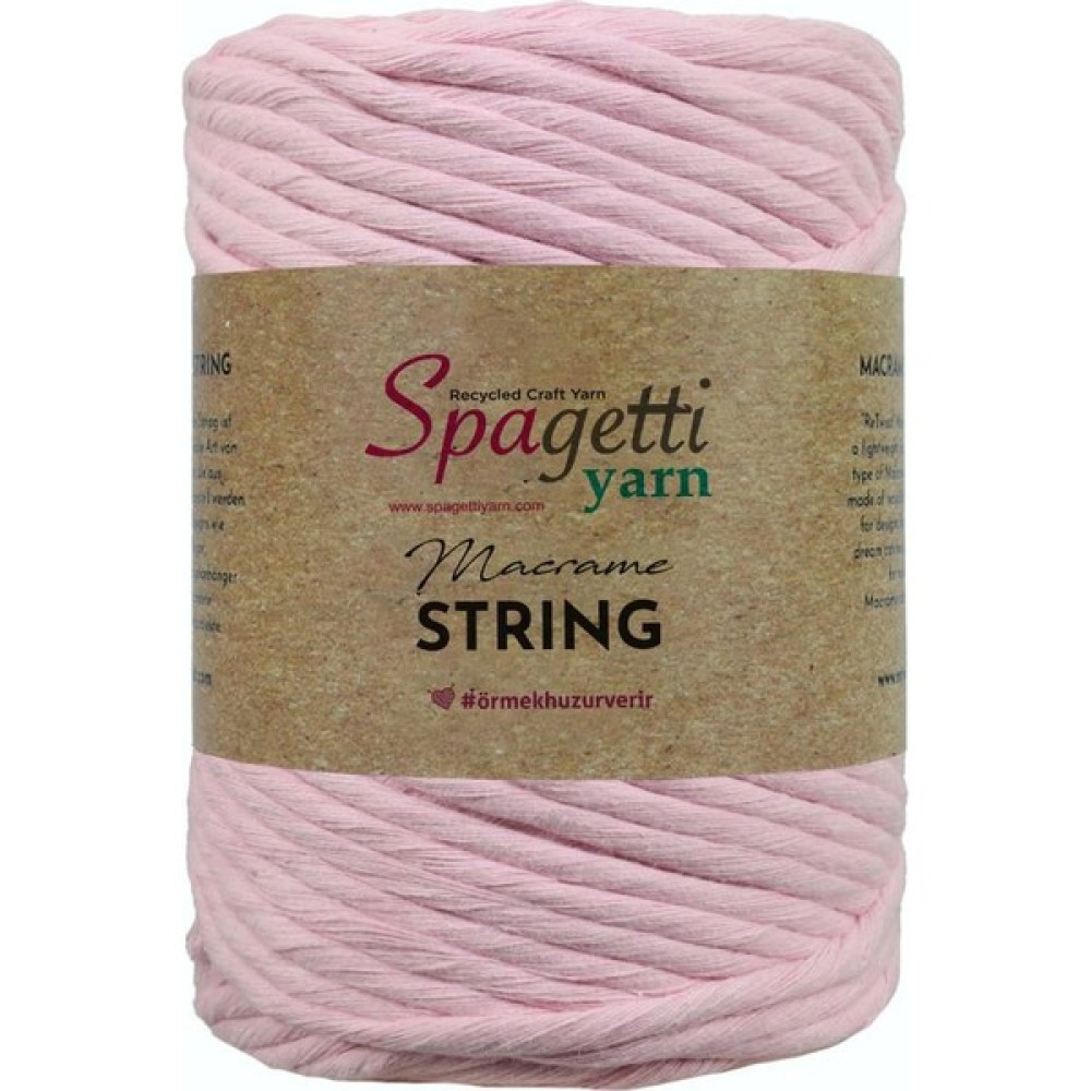 Spagettiyarn 5mm 500 gr Bebe Pembe Makrome Tek Büküm İp Oyun & Hobi Fiyatı