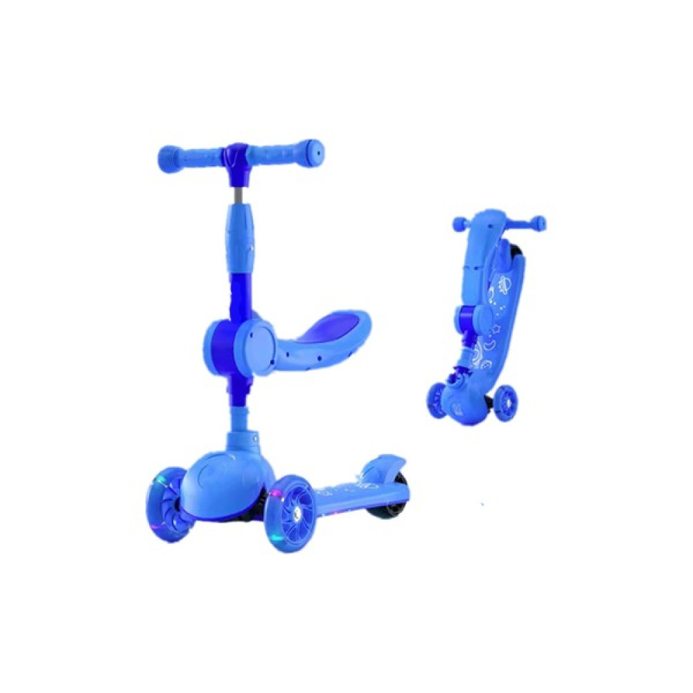 Span 3 Tekerlekli LED Işıklı Scooter  (Yurt Dışından) - Mavi Açık Hava, Deniz ve Spor Oyuncakları Fiyatı