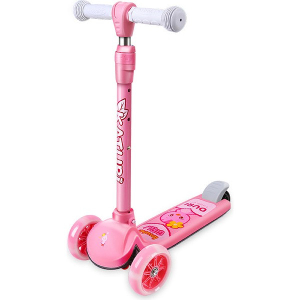 Span Işıklı 3 Tekerlekli Yükseklik Ayarlı Scooter (Yurt Dışından) - Kırmızı Açık Hava, Deniz ve Spor Oyuncakları Fiyatı