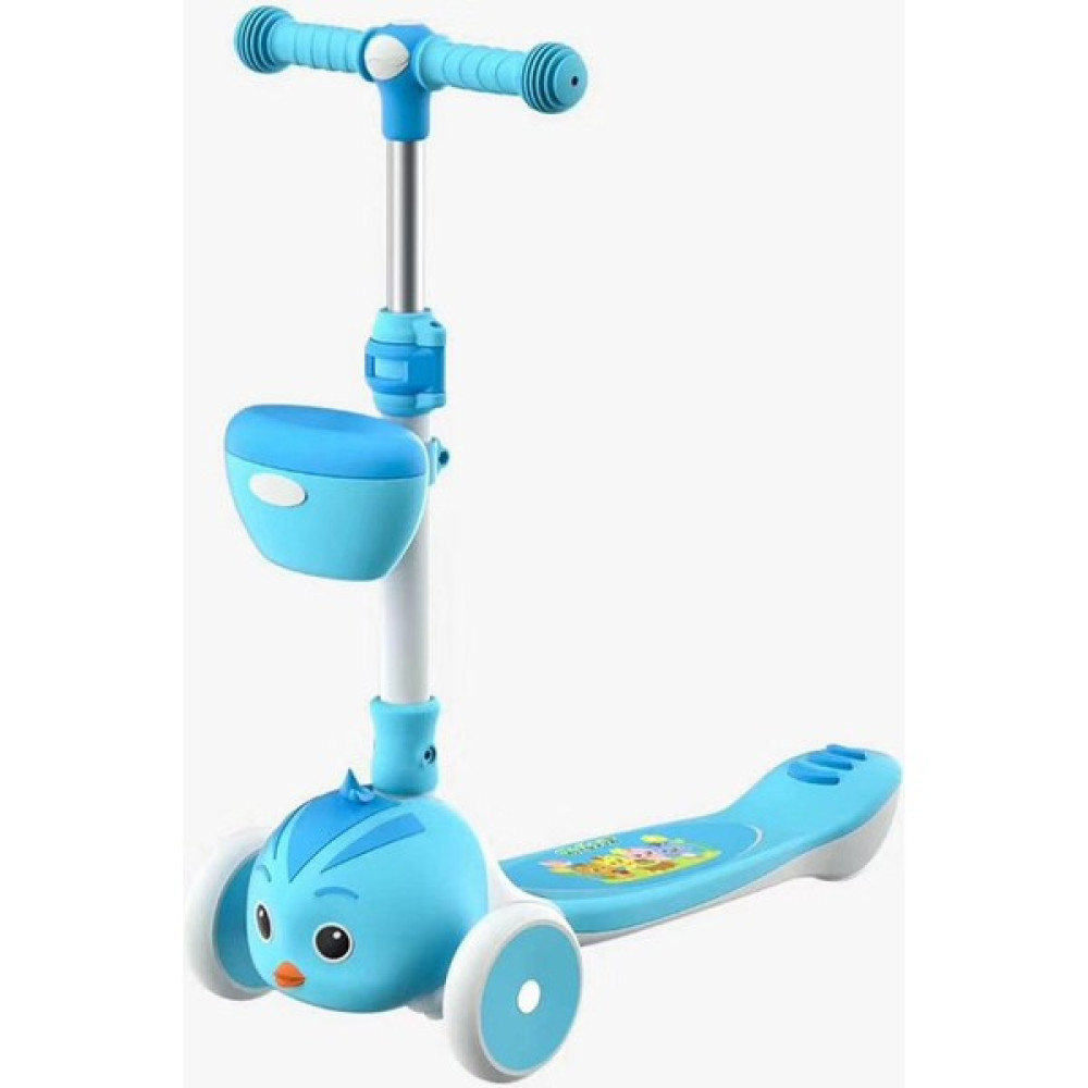 Span Işıklı 3 Tekerlekli Yükseklik Ayarlı Scooter (Yurt Dışından) - Mavi Açık Hava, Deniz ve Spor Oyuncakları Fiyatı