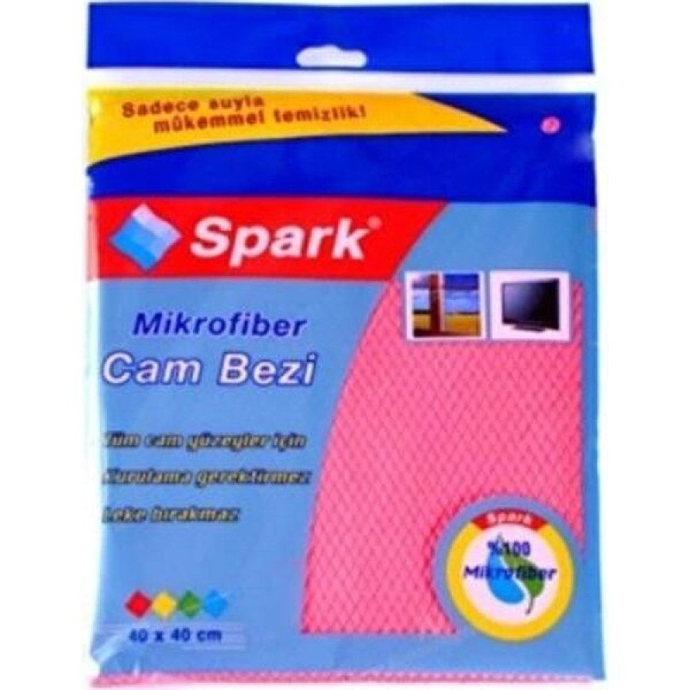 Spark Mikrofiber Cam Bezi 40X40 Temizlik Malzemeleri Fiyatı