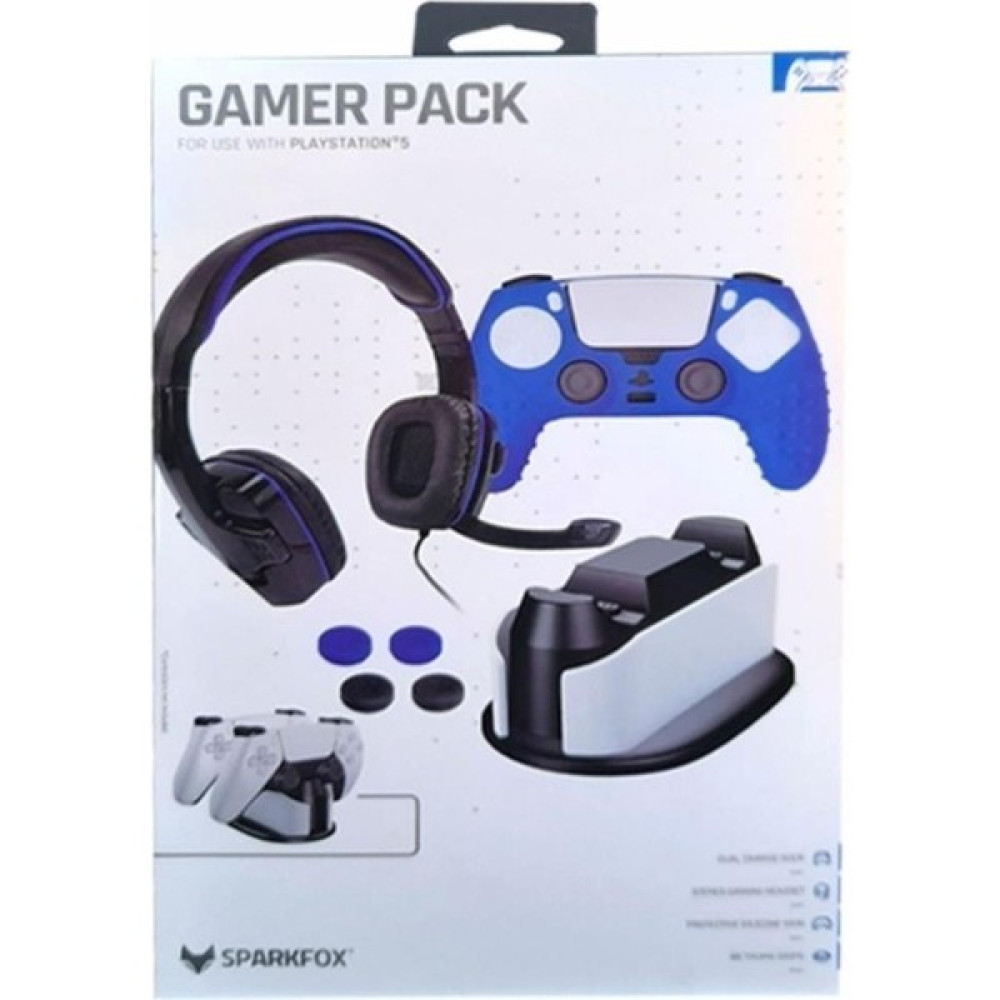 Sparkfox Playstation 5 Gamer Pack Oyuncu Seti Ps5 Kulaklık + Şarj Standı + Kılıf + Analog Koruyucu Oyun Konsolları Fiyatı