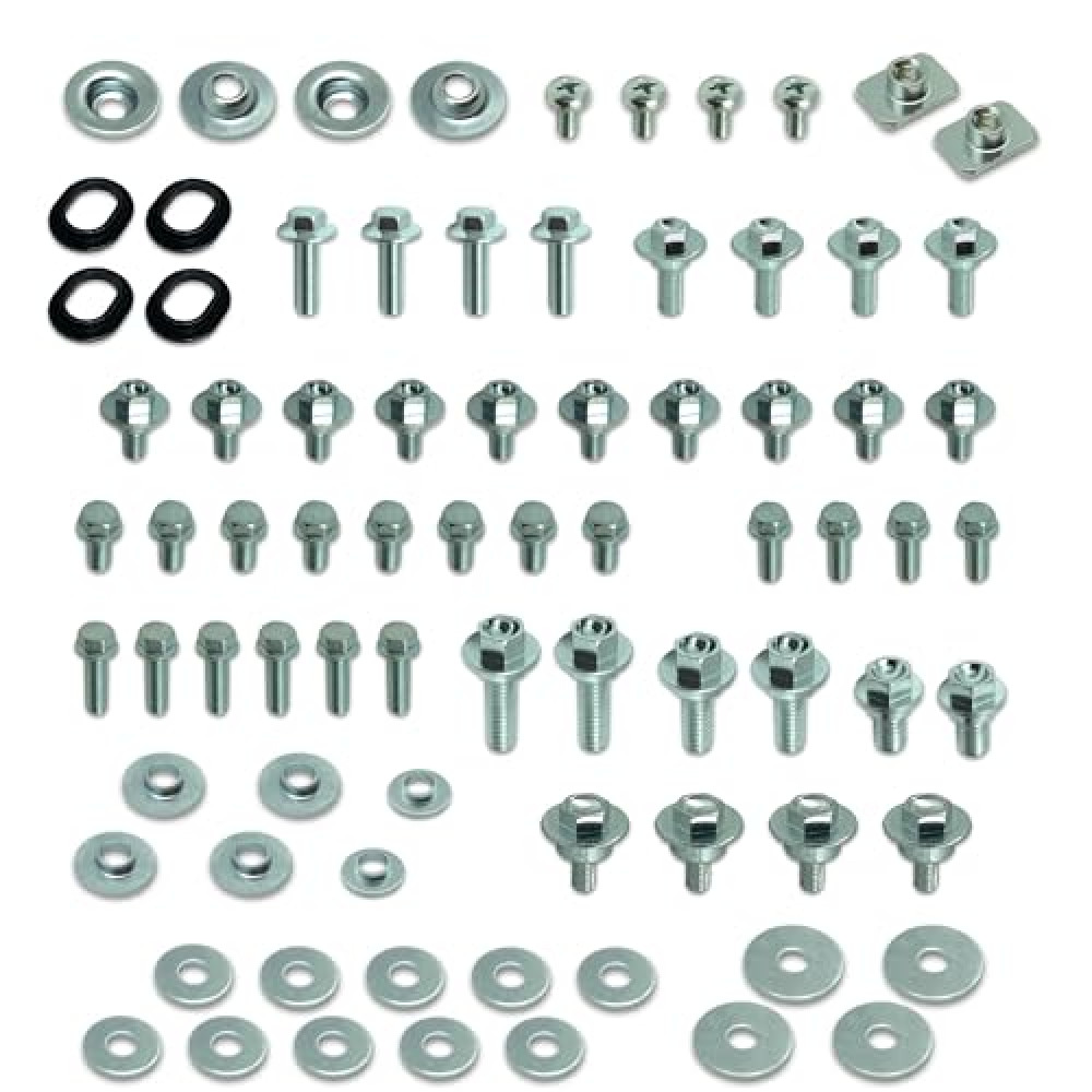 Specbolt Body Plastics Kit for KX250F KX450F Four Stroke Kawasaki Dirt Bikes: Fender Seat Radiator Shrouds Side Panels Number Plates & Fork Guard Fasteners 250F 450F KX250X KX450X KX 450 250 KXF
