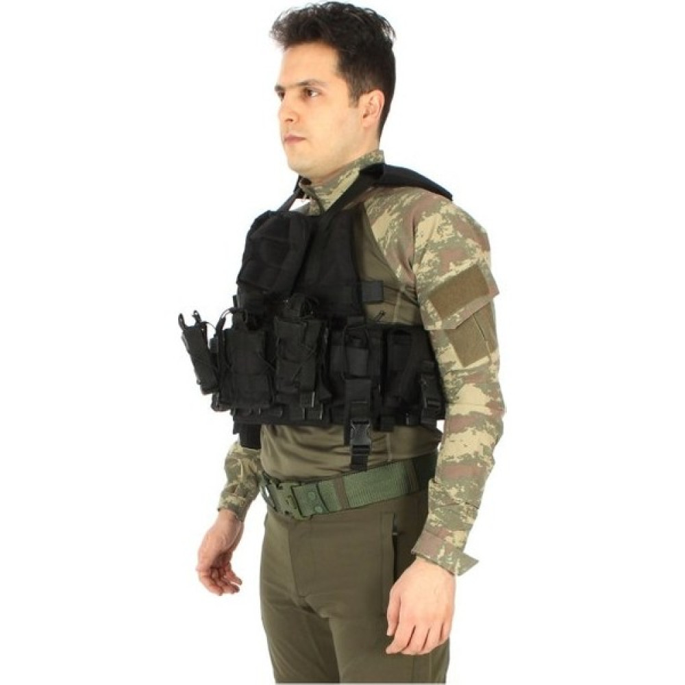 Special Siyah Cordura Yırtılmaz Kumaş Taktikal Hücum Yeleği Yelek (Outdoor) Fiyatı