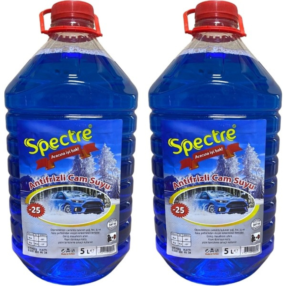 Spectre 2 Adet -25 Derece Antifrizli Cam Suyu Oto Kışlık Bakım Ürünleri Fiyatı