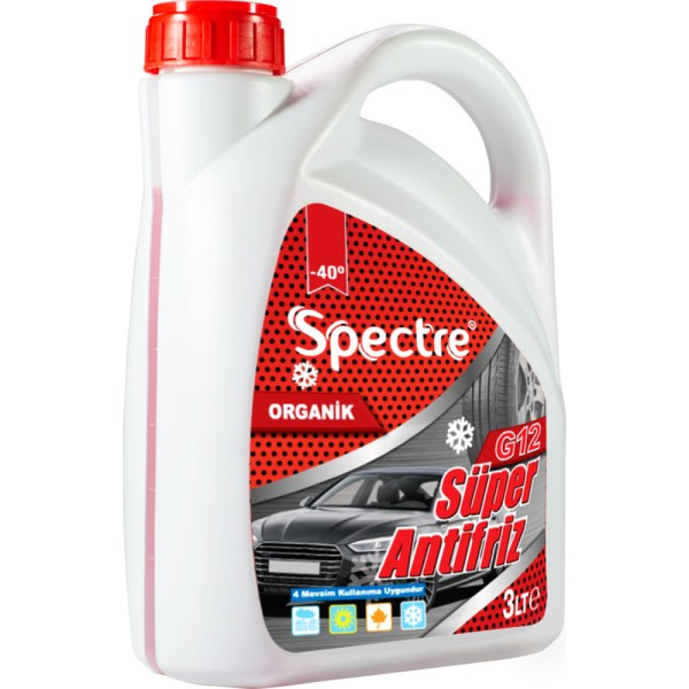Spectre G12 Organik Antifiriz 3 Litre Kırmızı (Üretim Yılı : 2023) Antifiriz Fiyatı