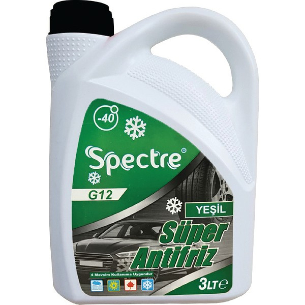 Spectre G12 Organik Antifiriz 3 Litre Yeşil (Üretim Yılı : 2023) Antifiriz Fiyatı