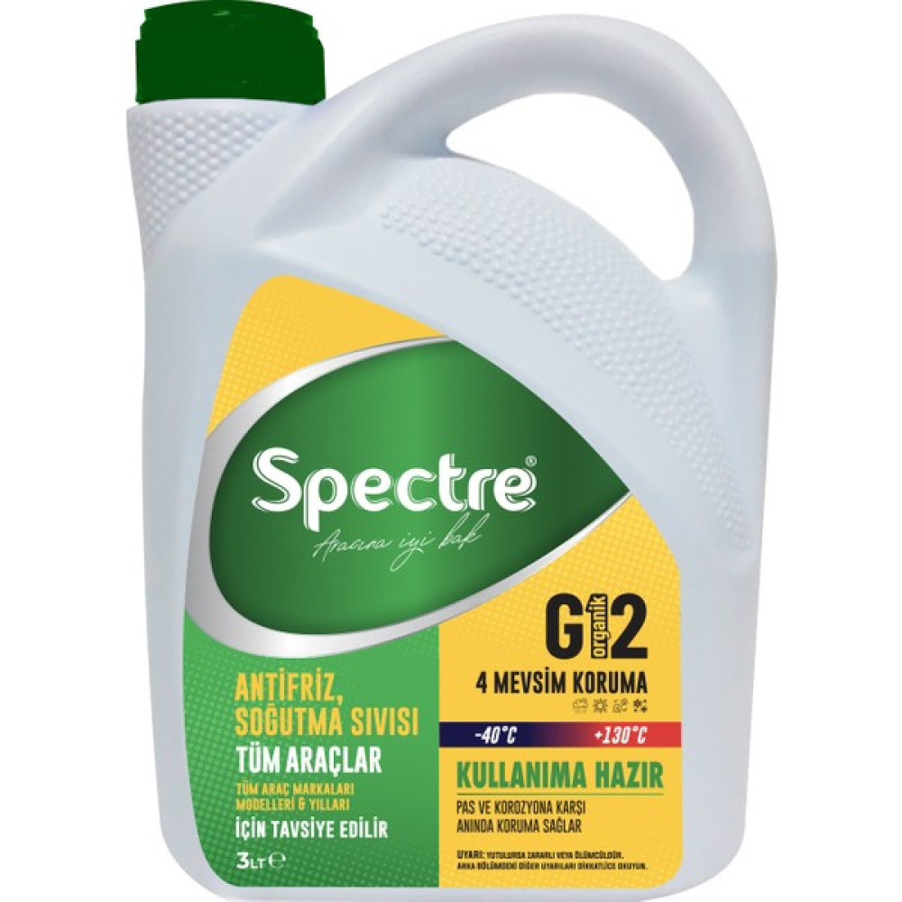 Spectre G12 Organik Yeşil Antifriz 3 lt -40 Derece Antifiriz Fiyatı
