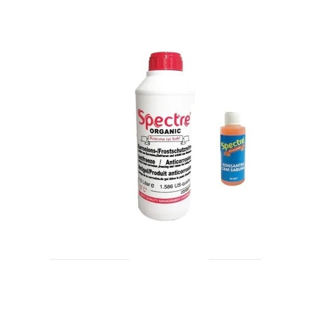 Spectre Kırmızı Antifriz 1.5 lt + Yazlık Cam Sabunu Antifiriz Fiyatı
