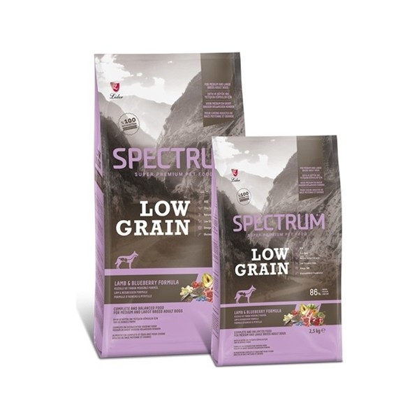 Spectrum Low Grain Kuzu Etli ve Yaban Mersinli Yetişkin Köpek Maması 12 kg - 1 Evcil Hayvan Ürünleri Fiyatı