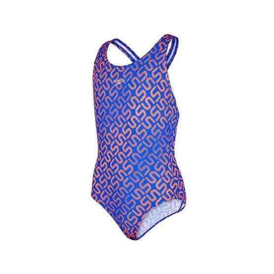 Speedo 8 08833A737 Monogram Alv Spbk Jf Blu Red Kız Çocuk Mayosu