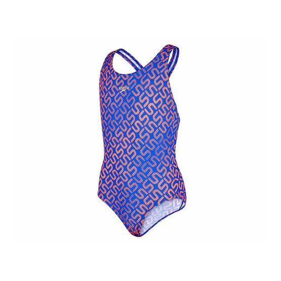 Speedo 8 08833A737 Monogram Alv Spbk Jf Blu Red Kız Çocuk Mayosu