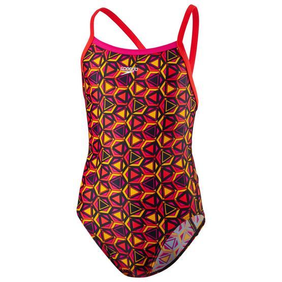 Speedo 8-10839B508 Çok Renkli Alv Tsrp Xbck Jf Pink Red Kız Çocuk Mayosu