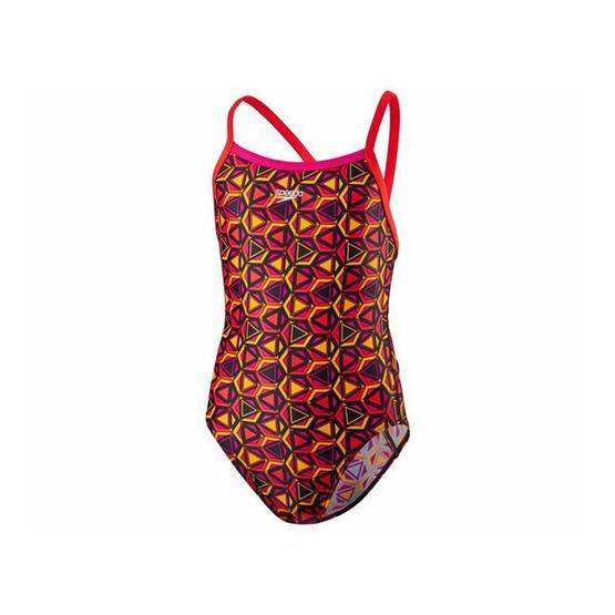 Speedo 8-10839B508 Çok Renkli Alv Tsrp Xbck Jf Pink Red Kız Çocuk Mayosu
