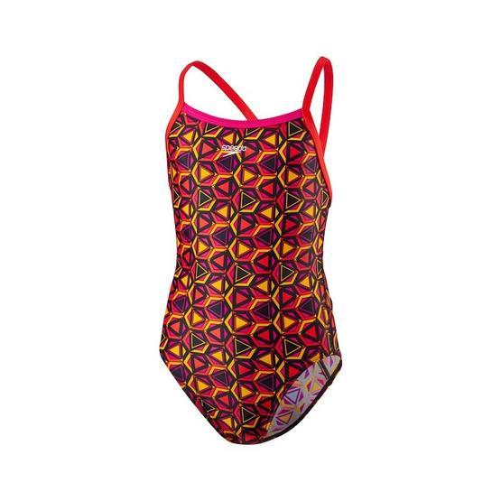 Speedo 8-10839B508 Çok Renkli Alv Tsrp Xbck Jf Pink Red Kız Çocuk Mayosu