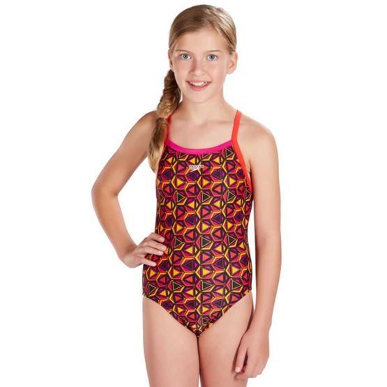 Speedo 8-10839B508 Çok Renkli Alv Tsrp Xbck Jf Pink Red Kız Çocuk Mayosu