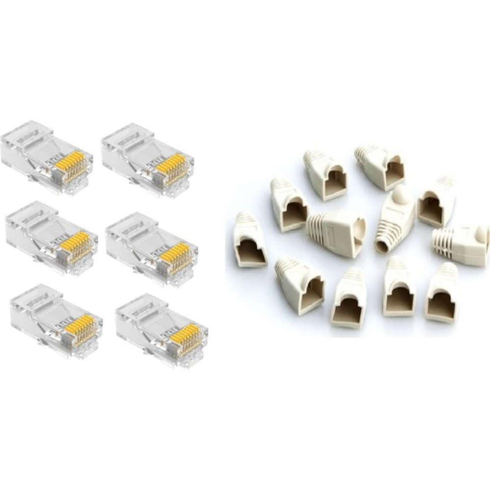 SpeedUF 20 Adet Yeni Nesil Delikli CAT5CAT6 Jak + 20 Adet Cover Kılıf Network Aksesuarları Fiyatı