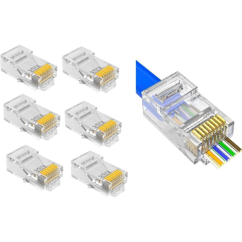 SpeedUF 50 Adet Yeni Nesil Delikli Cat5 Cat6 Jak Network Aksesuarları Fiyatı