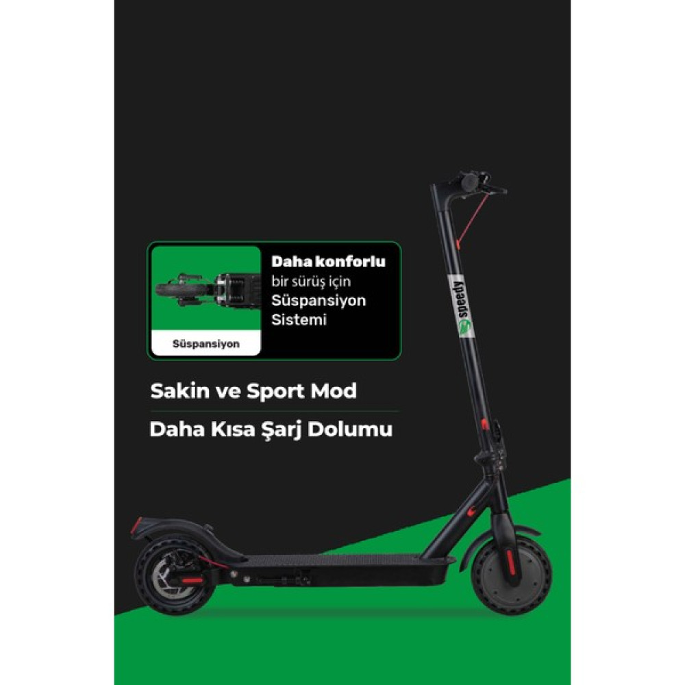 Speedy 350W Güçlü Motor Süspansiyonlu Konforlu Elektrikli Scooter Scooter Fiyatı