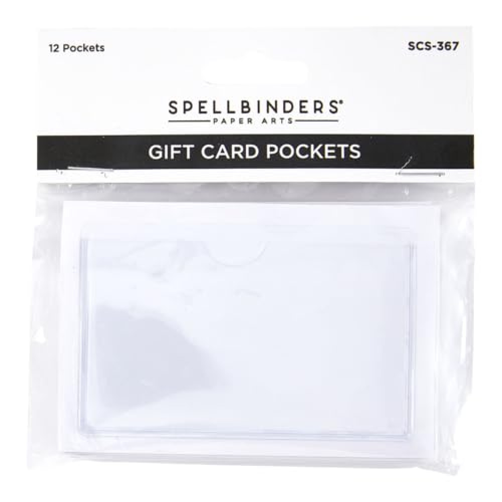 Spellbinders Gift Card Pocket, Clear