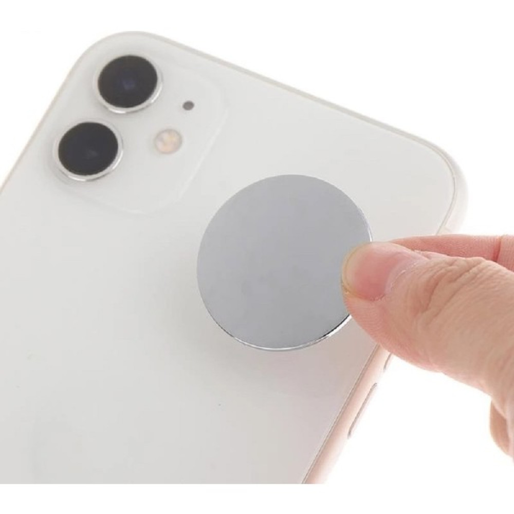 SPELT 3,5 cm Cep Telefonu için Yapışkanlı Mini Plastik Ayna Sticker - Gri Cep Telefonu Kılıfı Fiyatı
